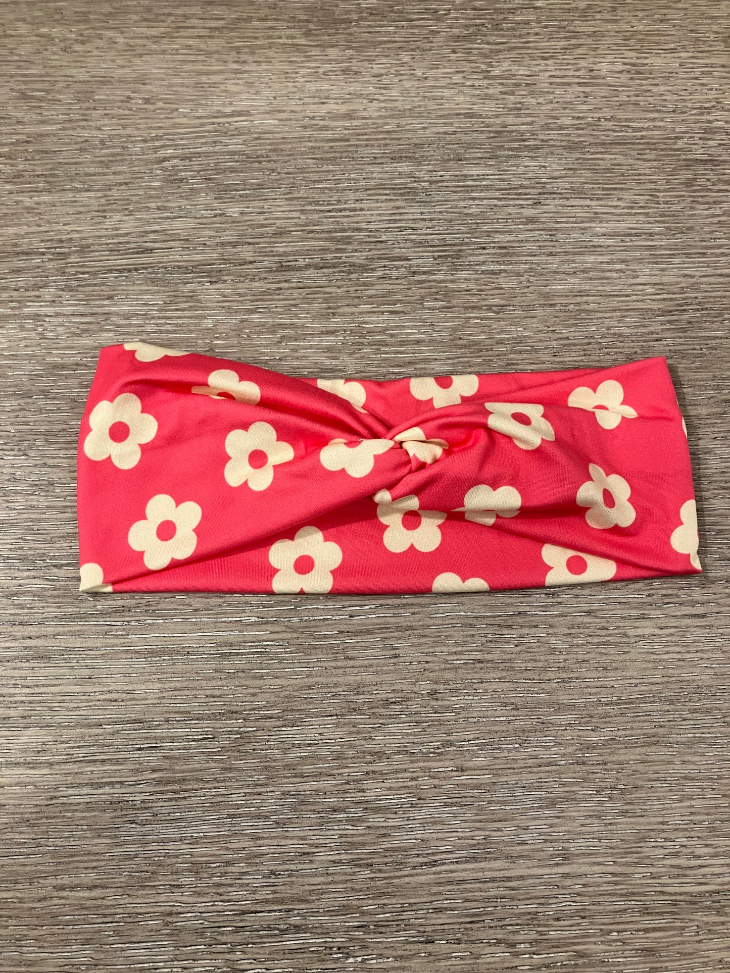 Pink flowers adult headbands