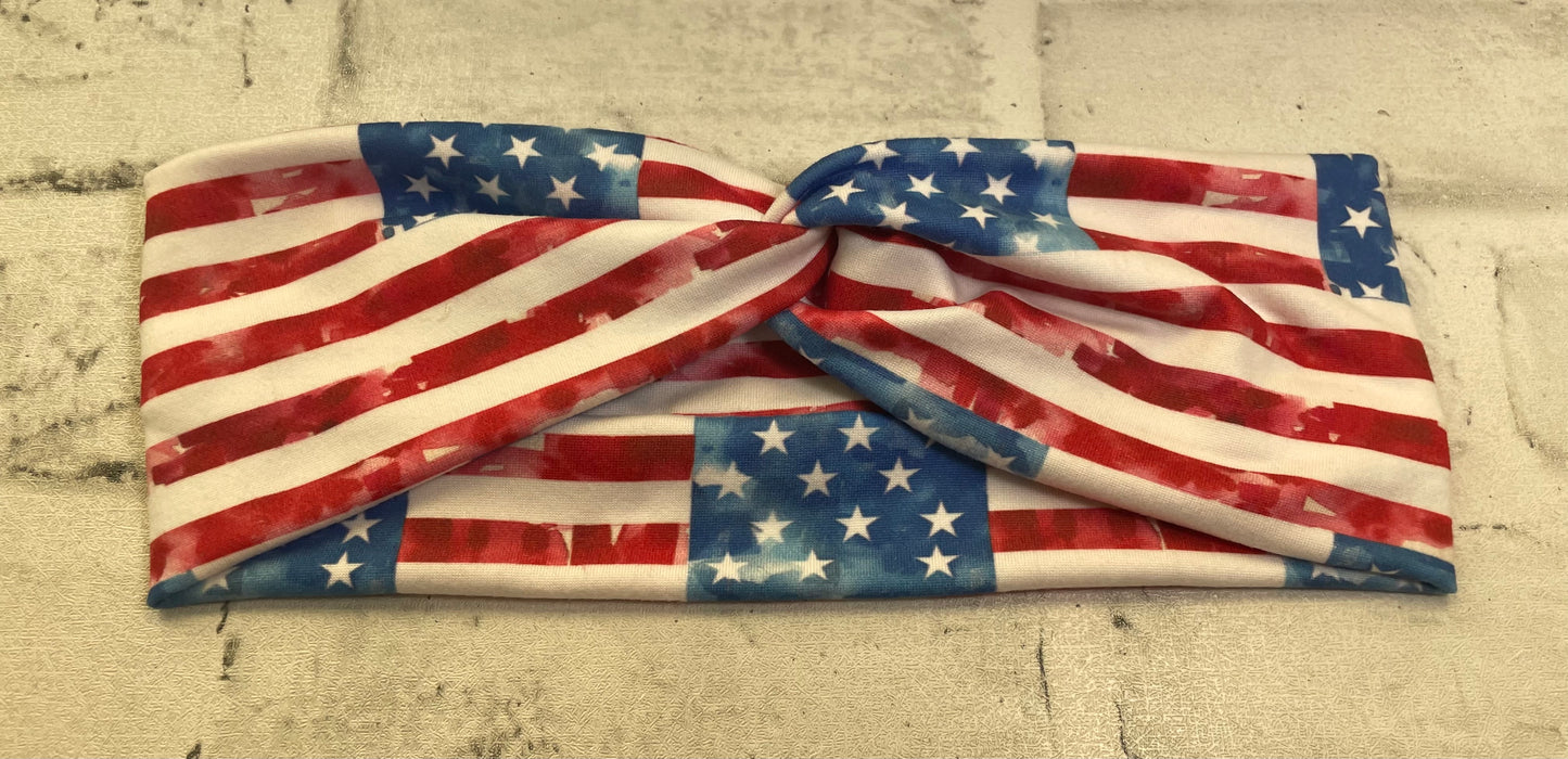 American flag child headbands💚