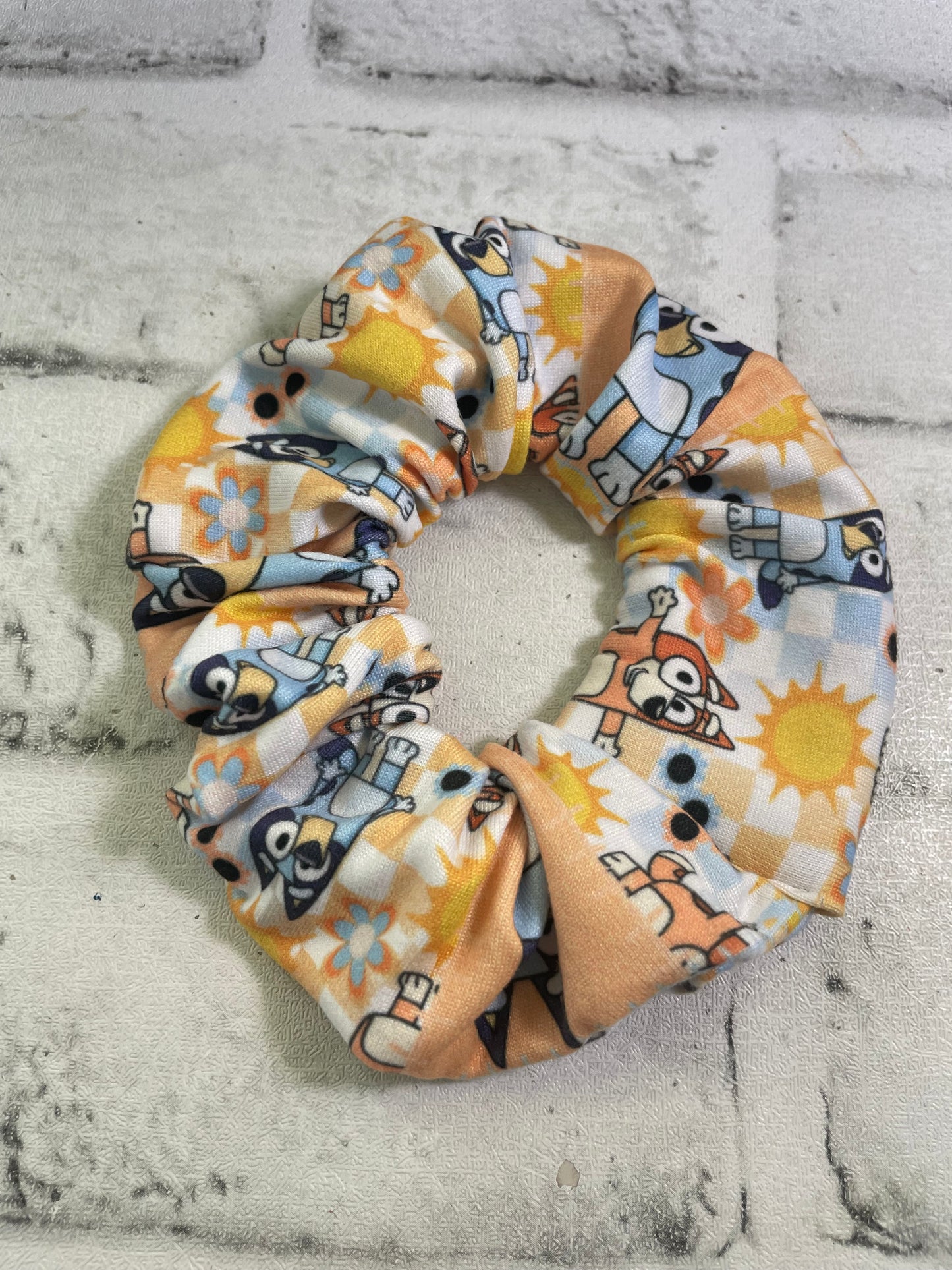 Blue sunshine Dogg scrunchies