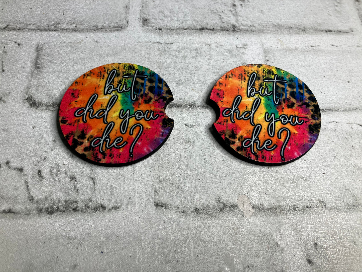 But did you die car coasters💜