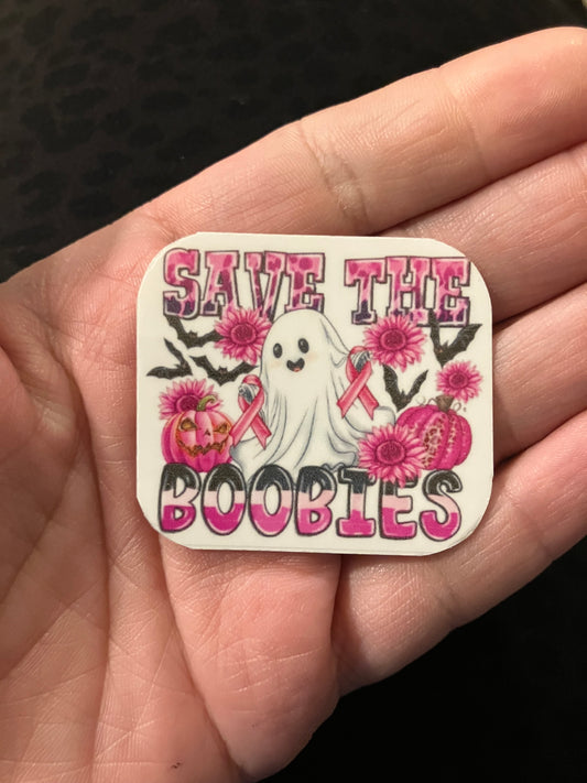 Save the boobies stickers