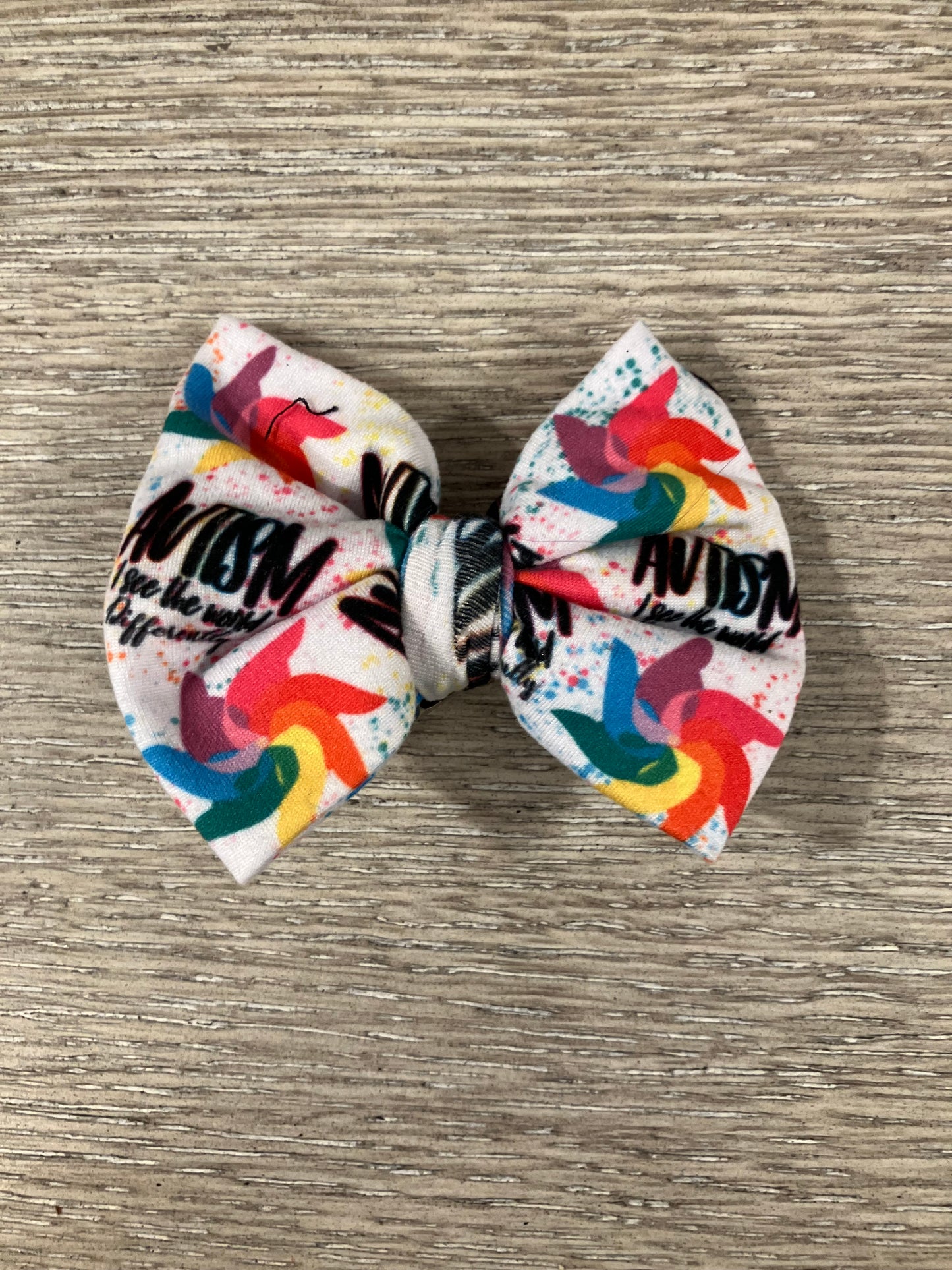 Autism clip bow
