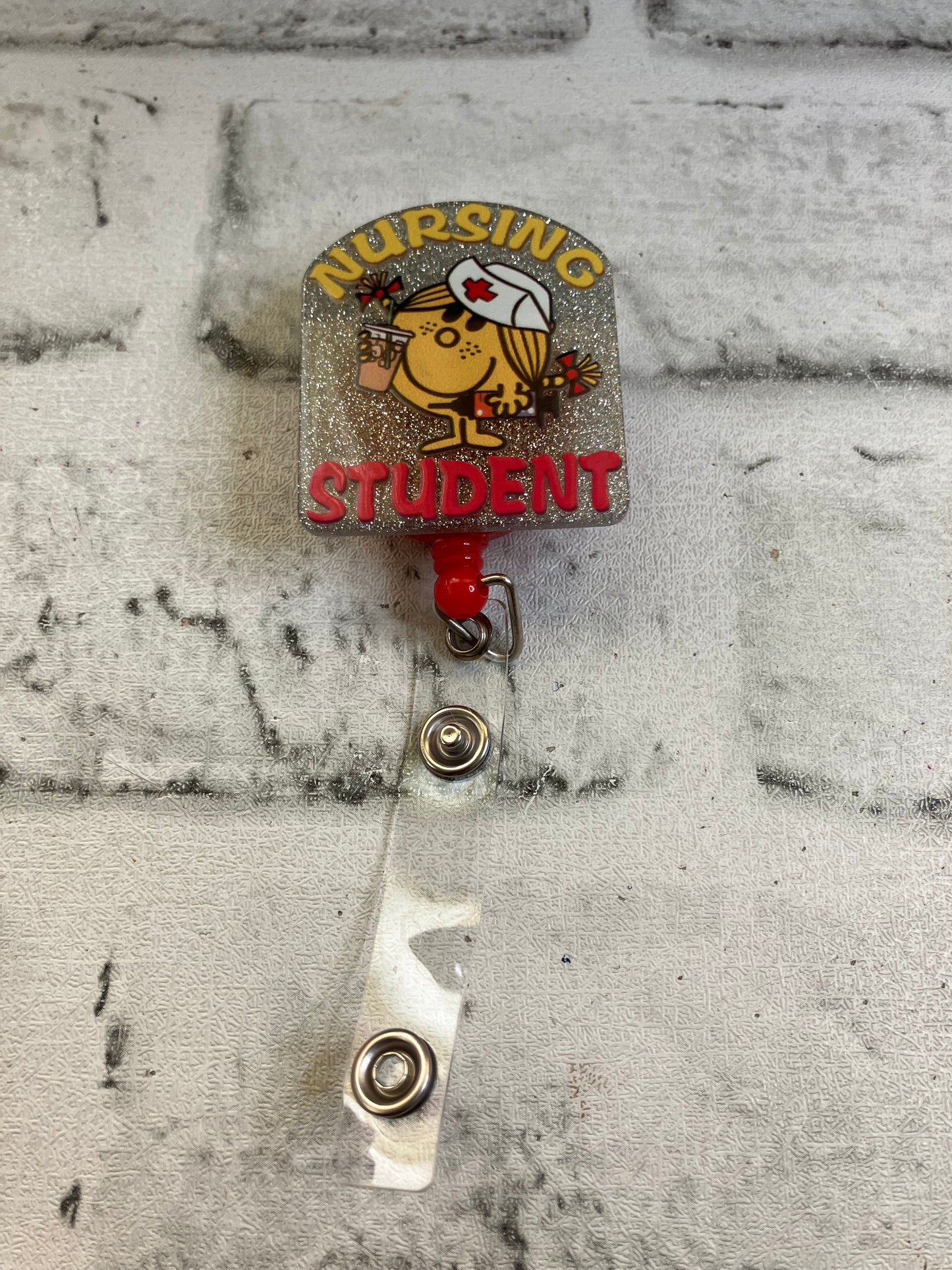 Nursing student badge reel