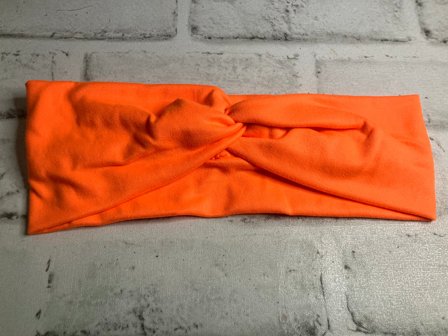 Neon orange adult headbands