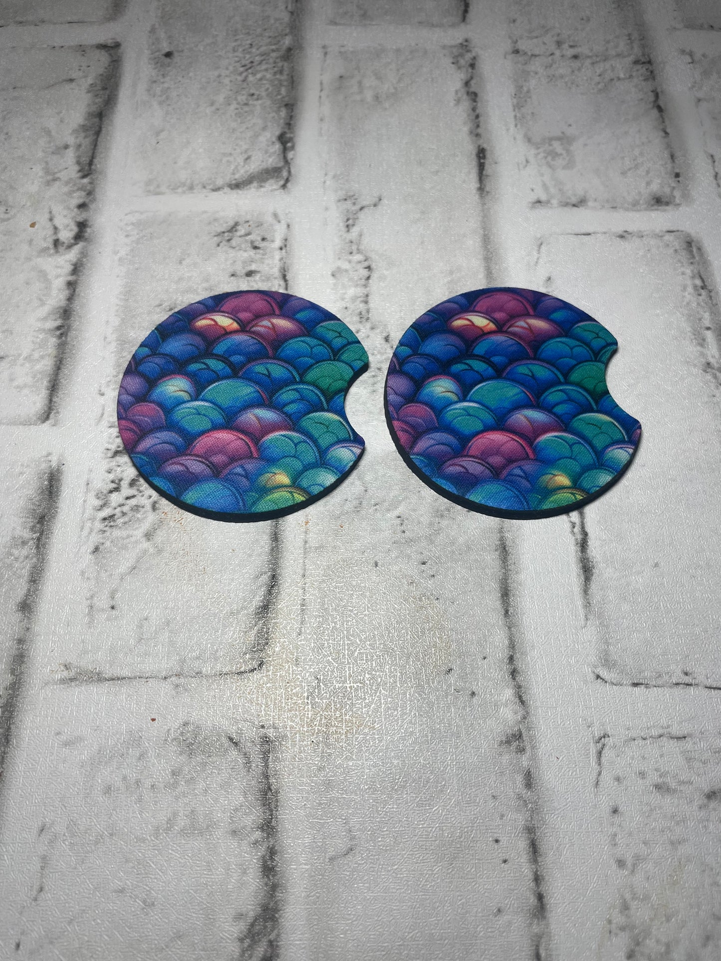 Mermaid car coasters💜