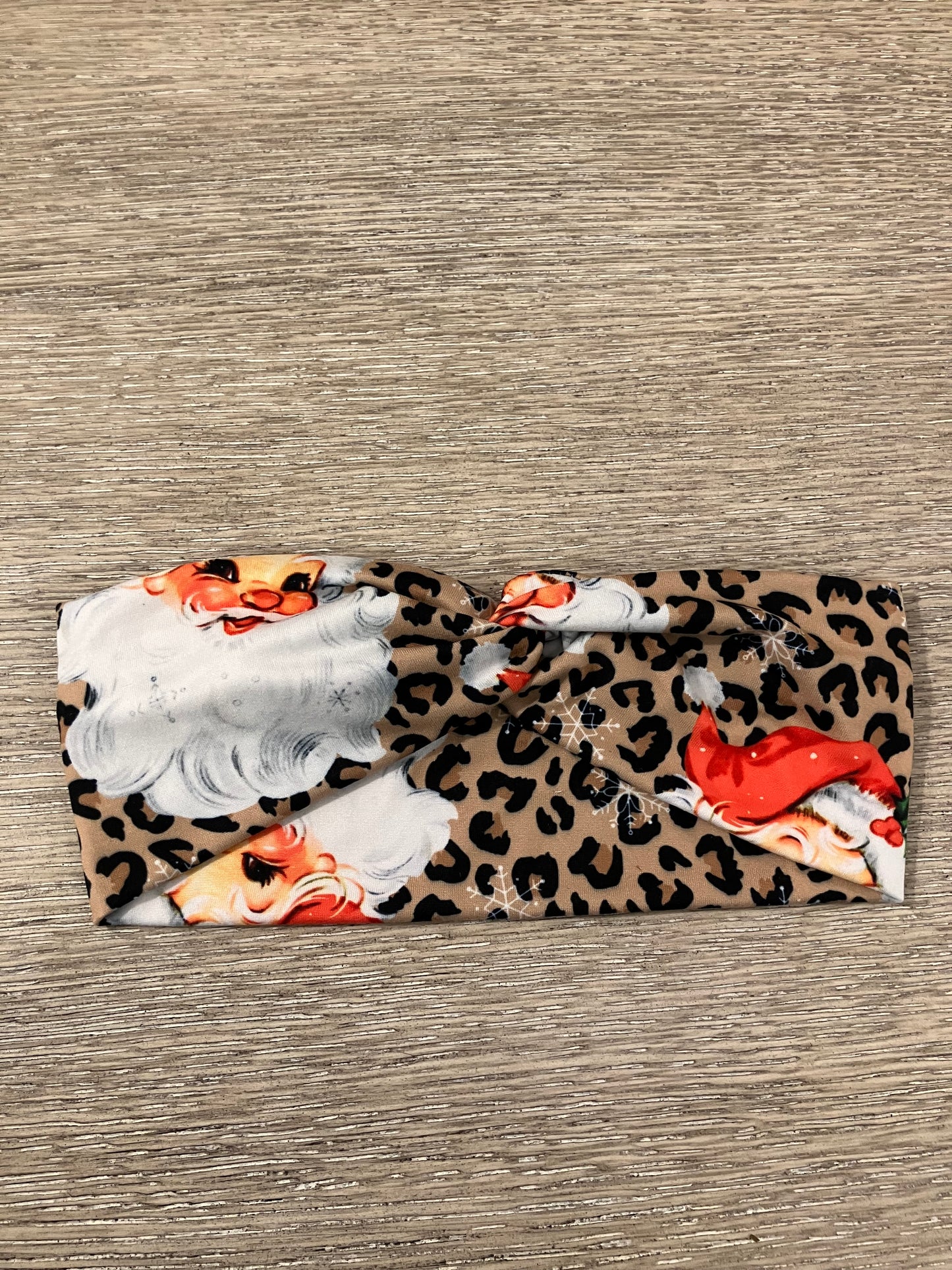 Leopard Santa adult headbands
