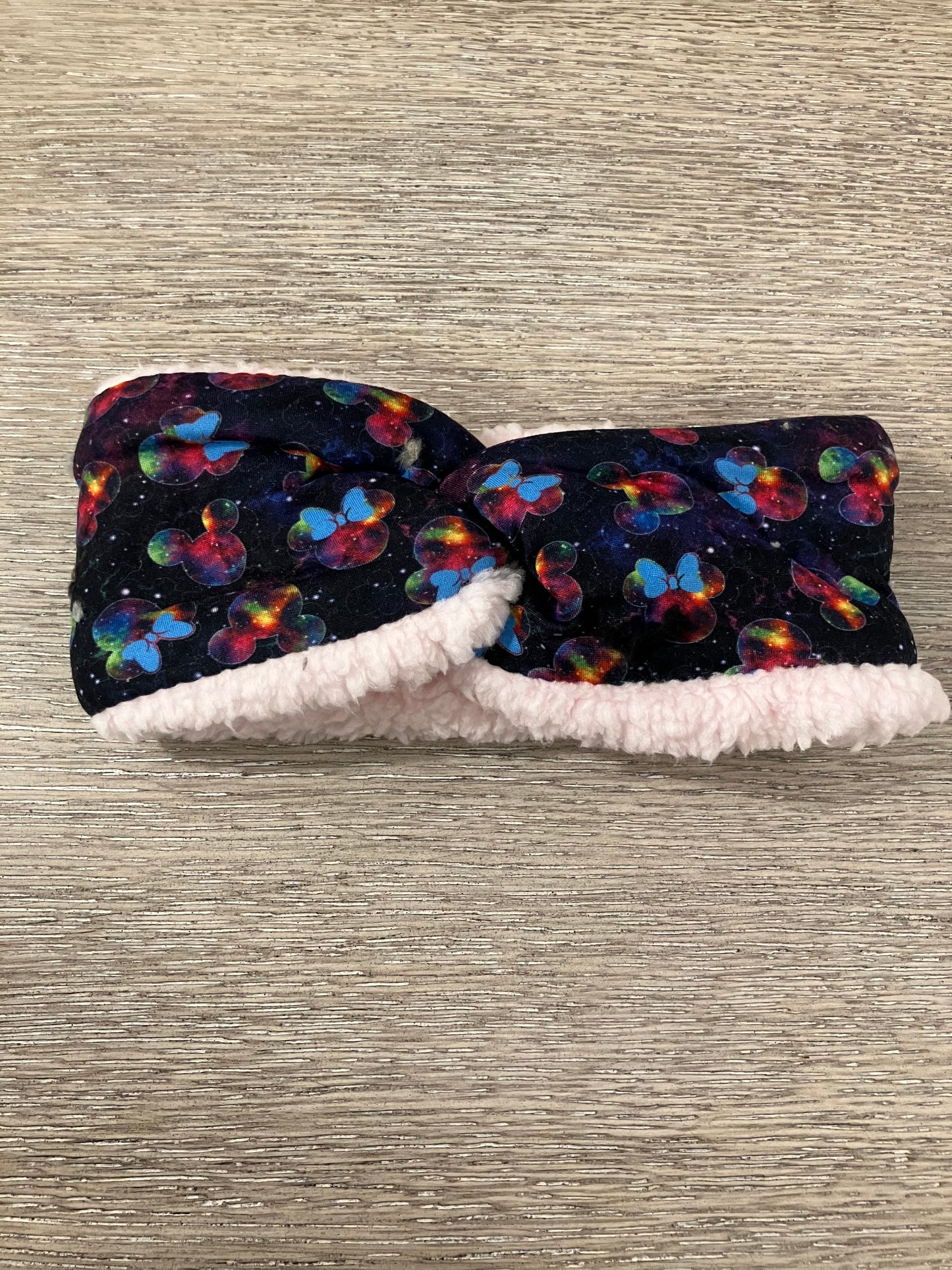 Galaxy mouse child ear warmers