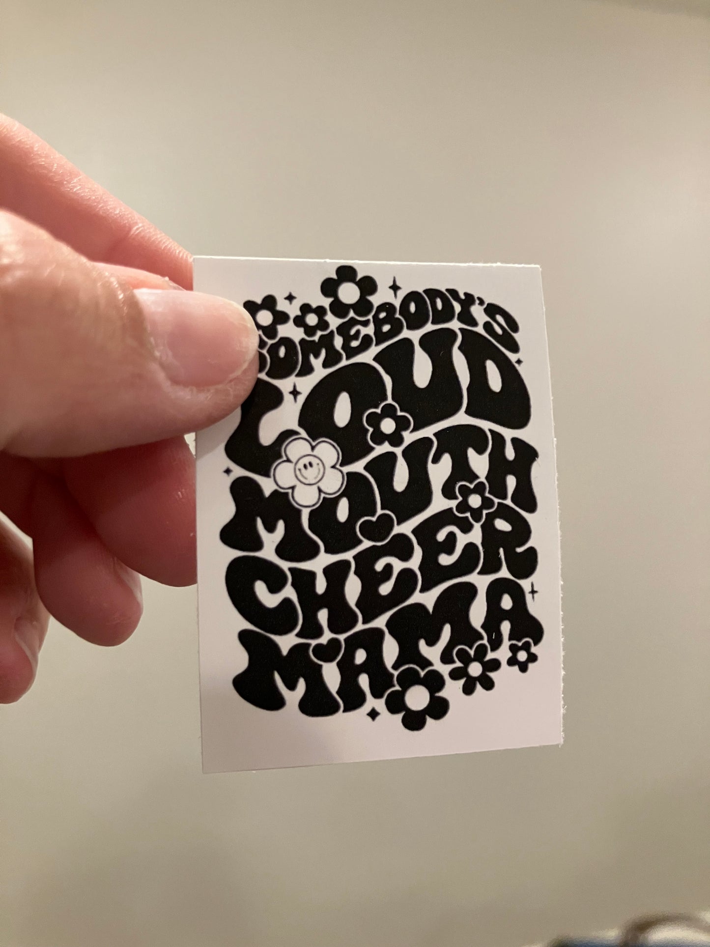 Somebody’s mood mouth cheer mama stickers