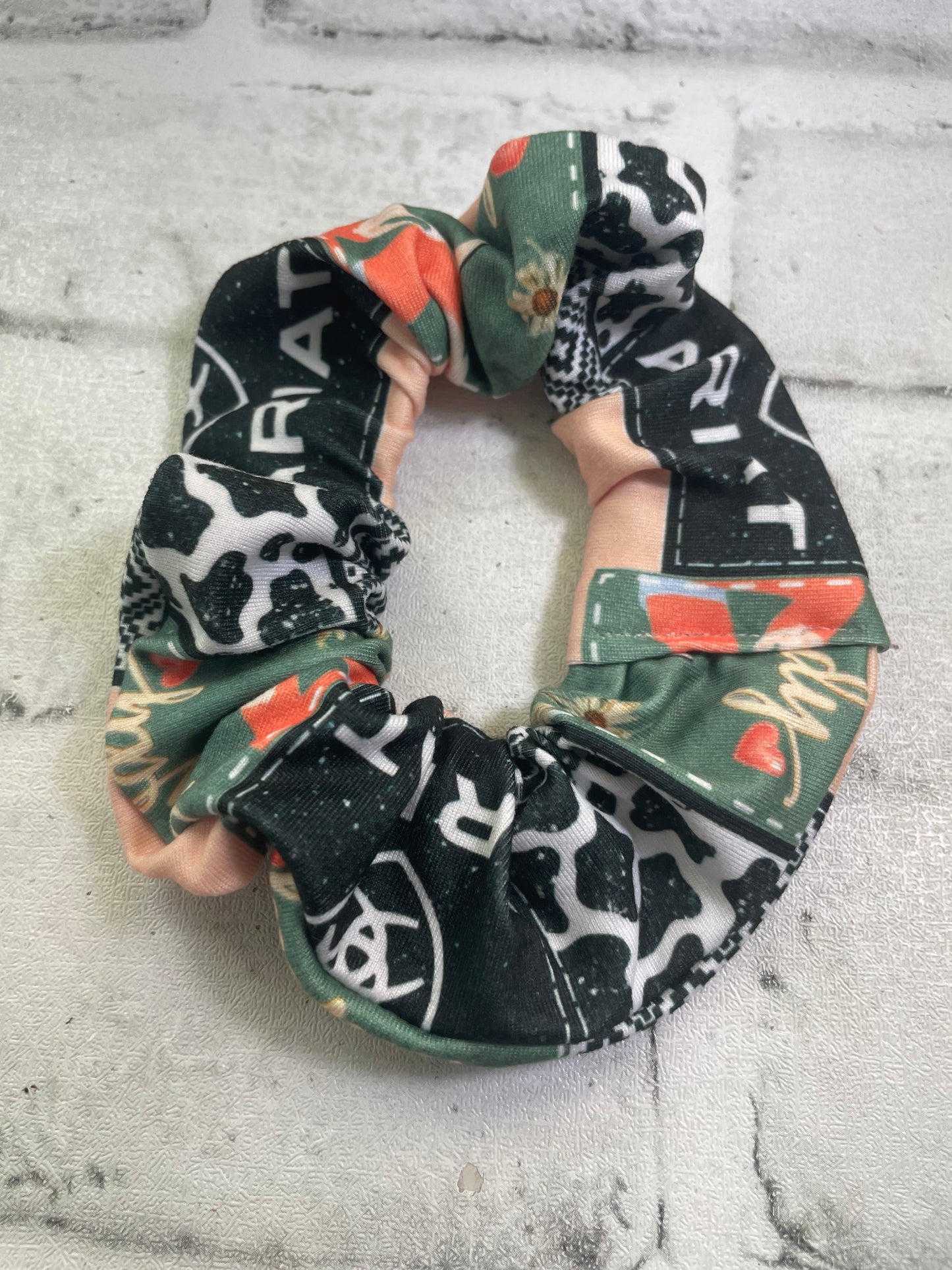Blue collar western scrunchies💜