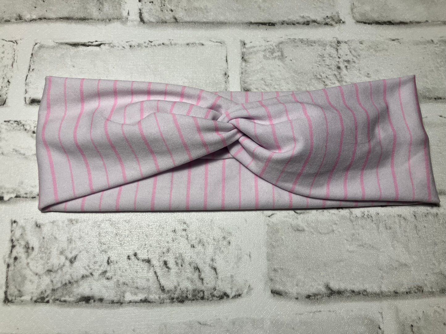 Pink stripe child headbands