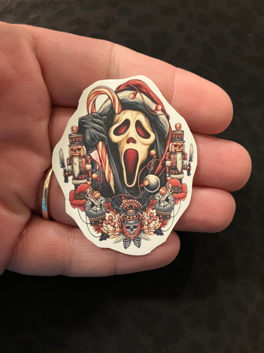 Christmas Ghostface stickers