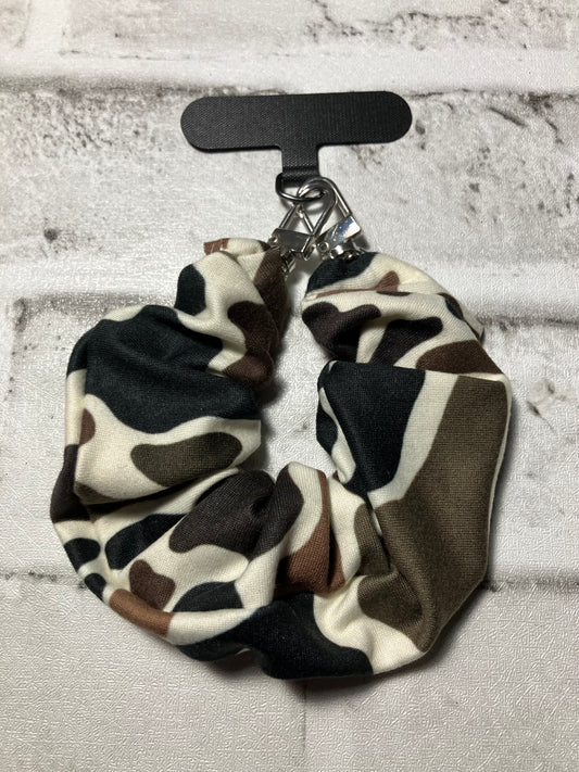 Duck camo scrunchie keychains phone holder