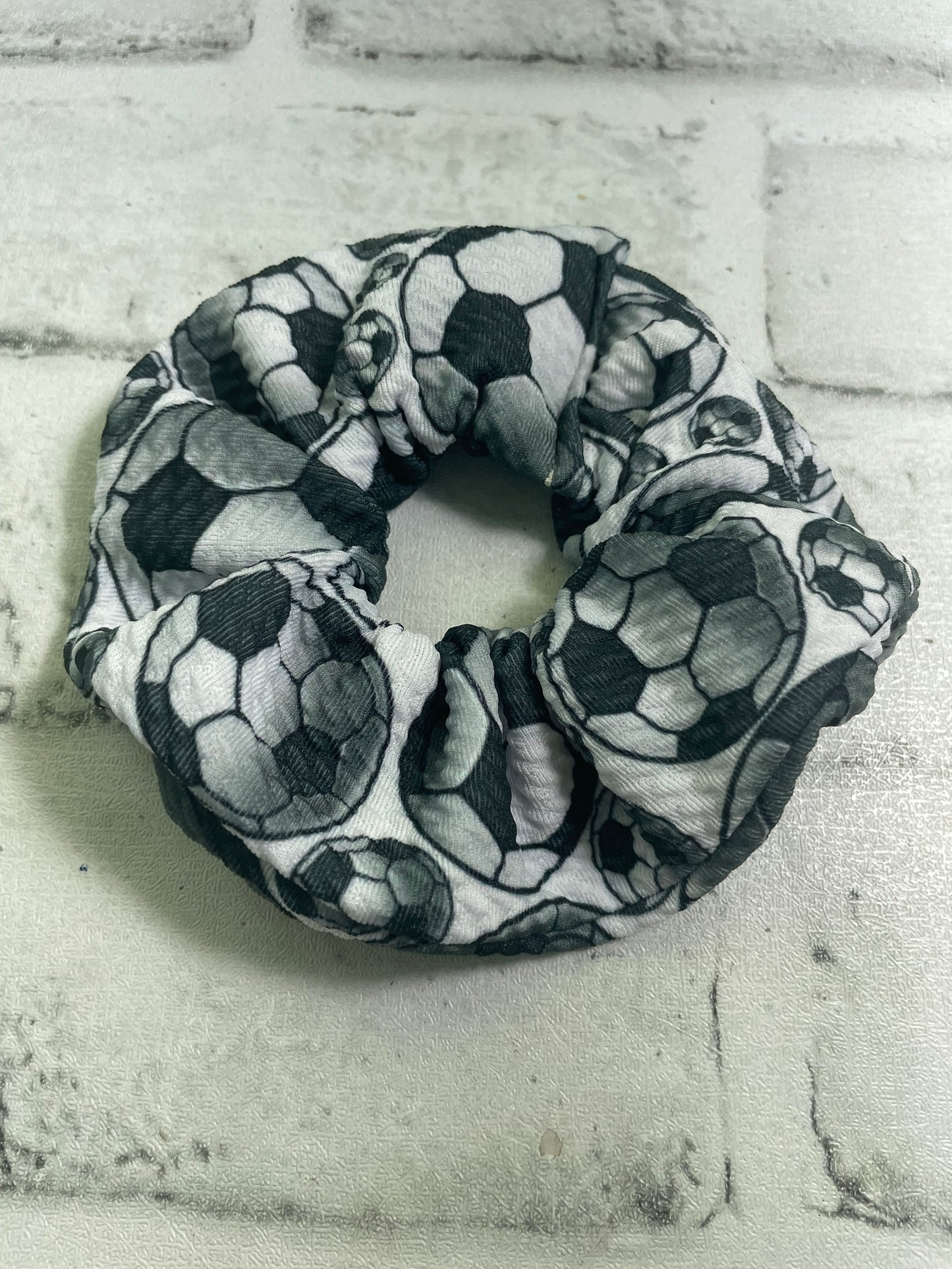 Soccer scrunchies💜