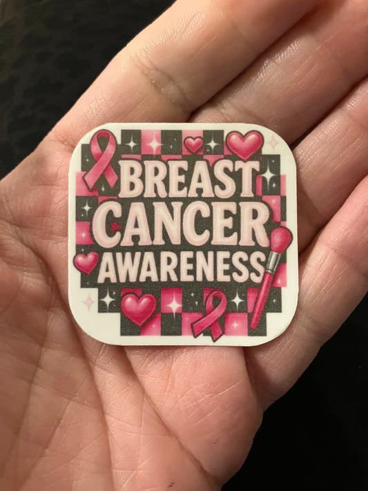 Breast cancer awareness stickers