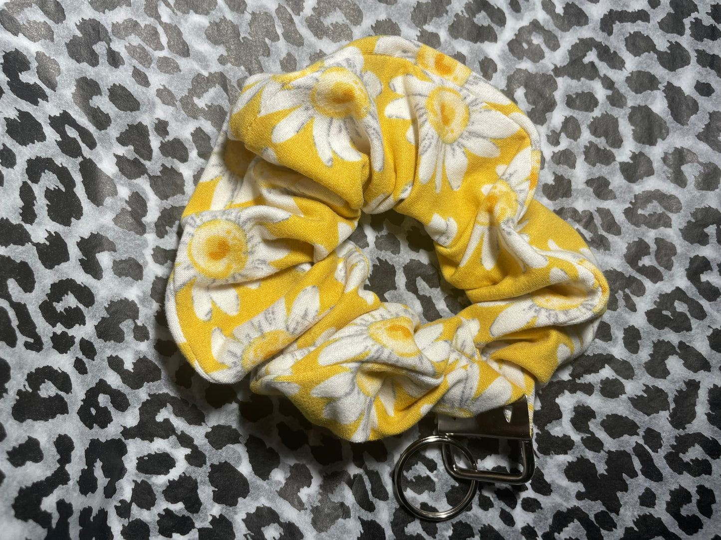 Sunflower scrunchie keychains💜