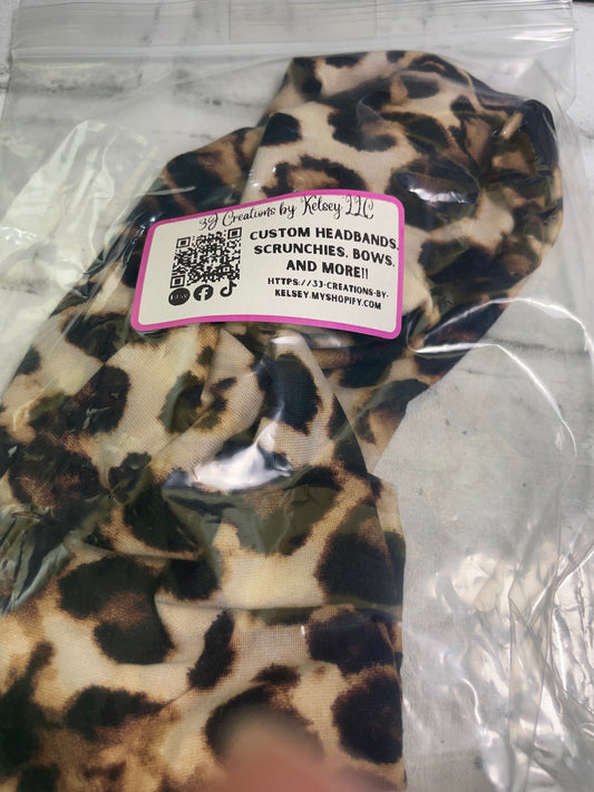 Leopard child size headband