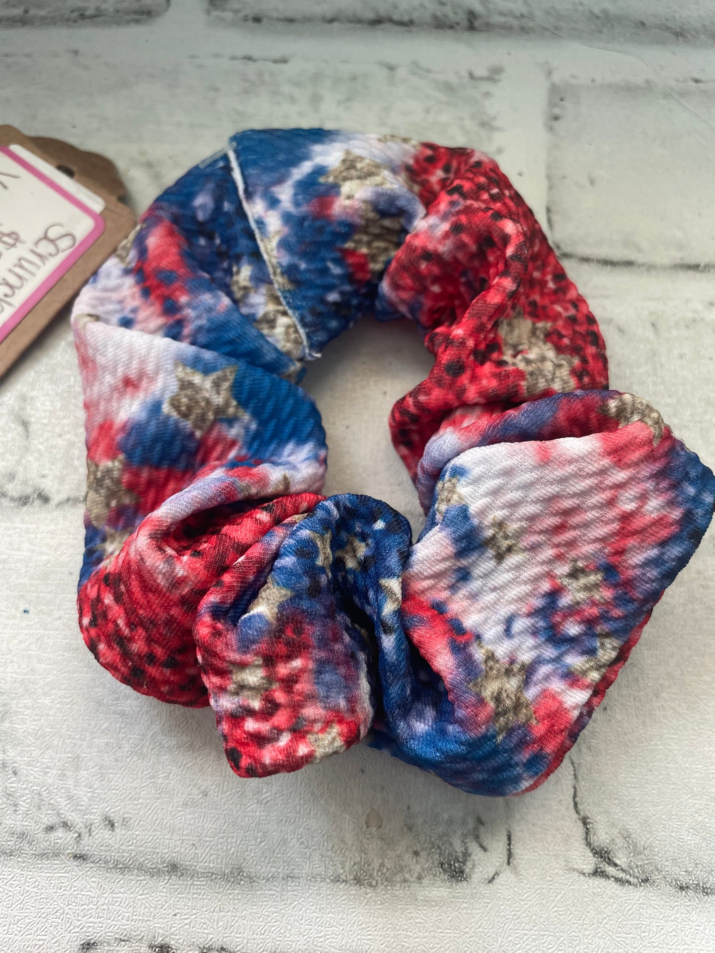 Patriotic brushstrokes Scrunchies