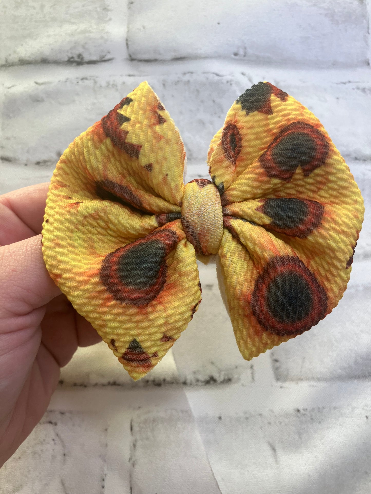 Sunflower clip bows