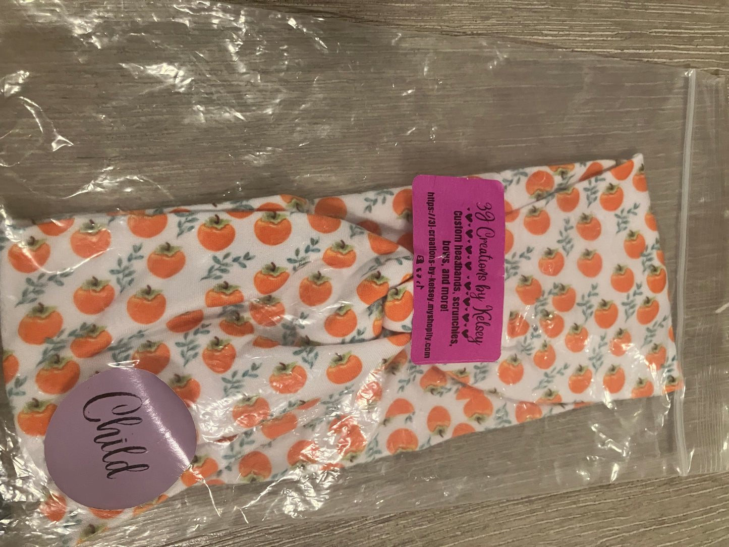 Persimmon child headbands