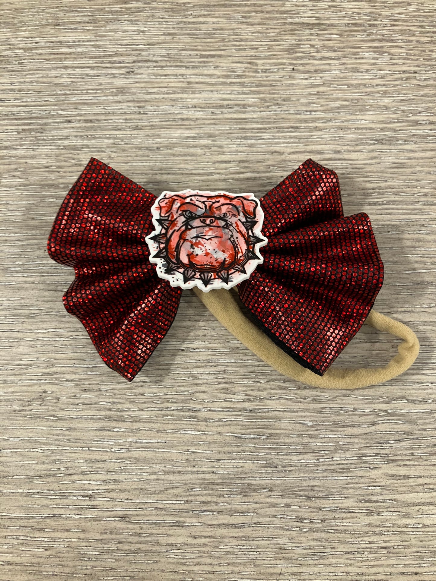 Orleans bulldogs nylon bows