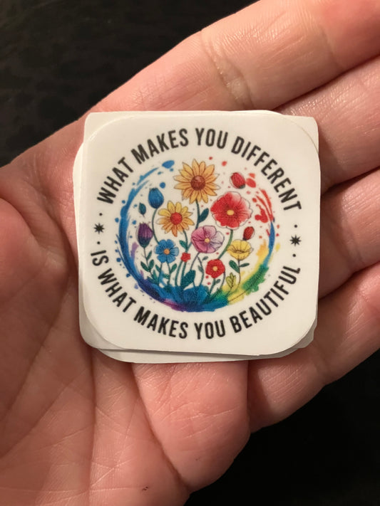 What makes you different stickers