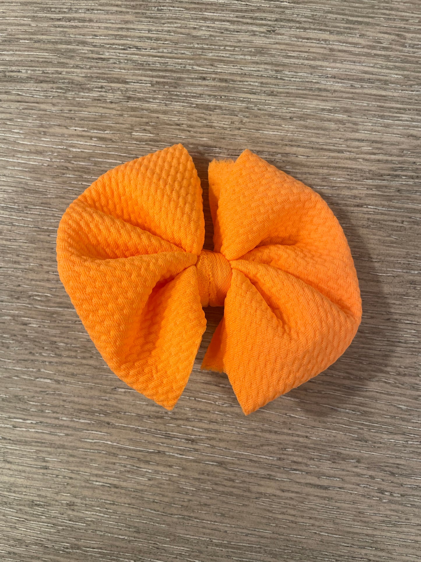 Orange clip bow
