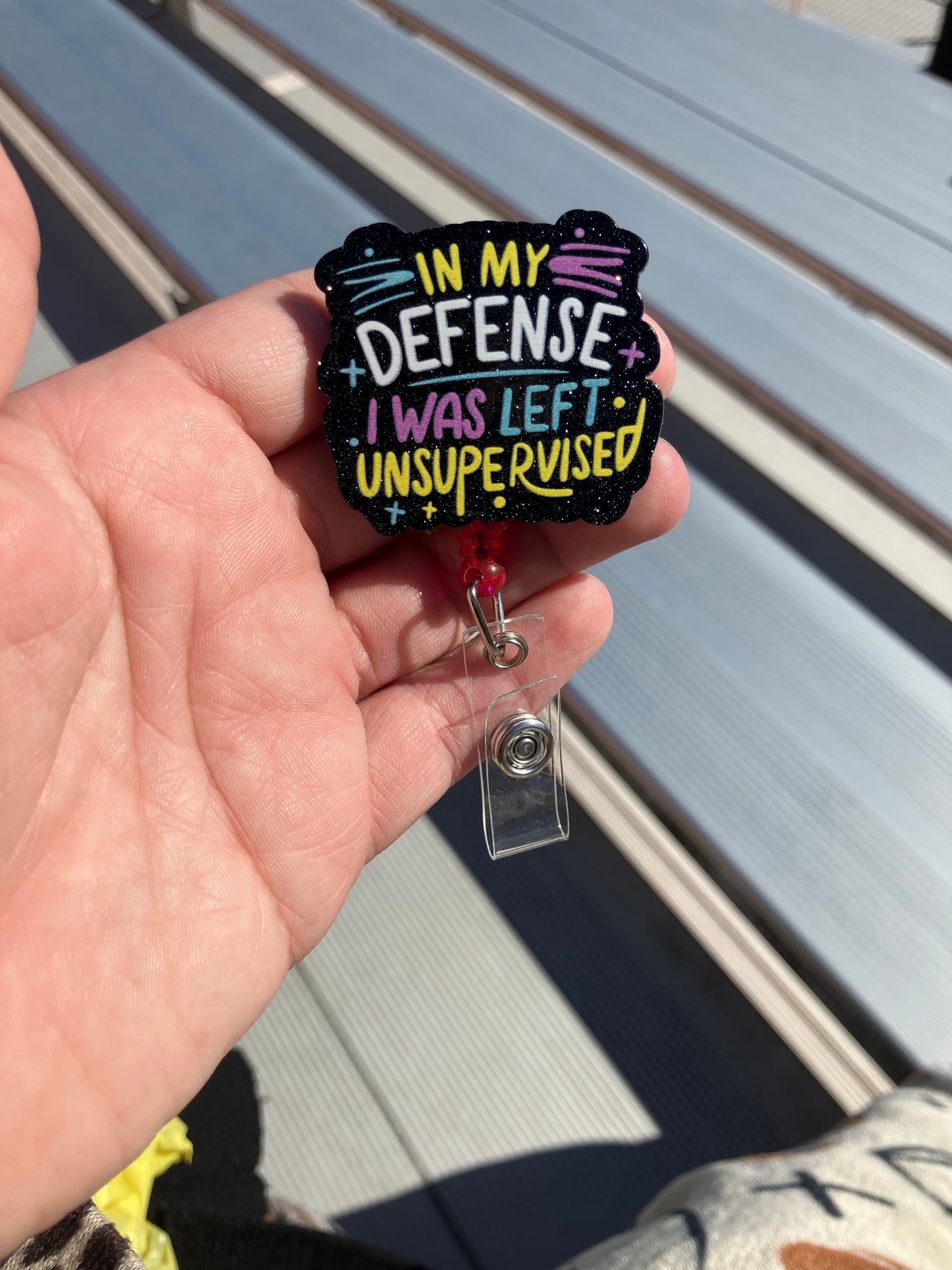 In my defense I was left unsupervised badge reels