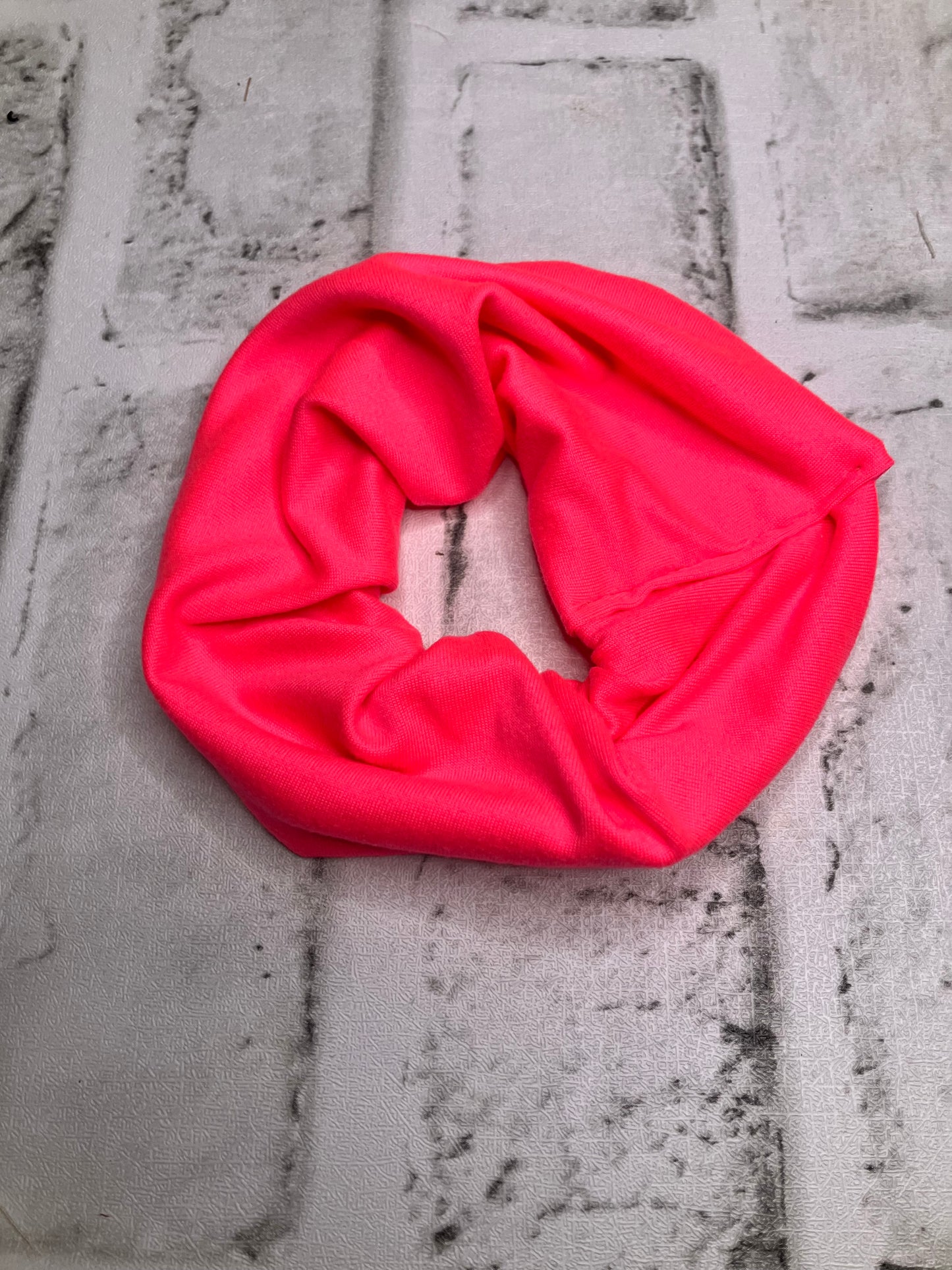 Neon pink scrunchies