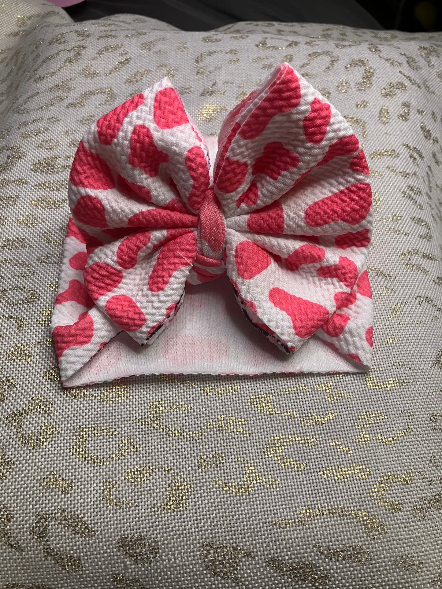 Pink cow newborn wrap