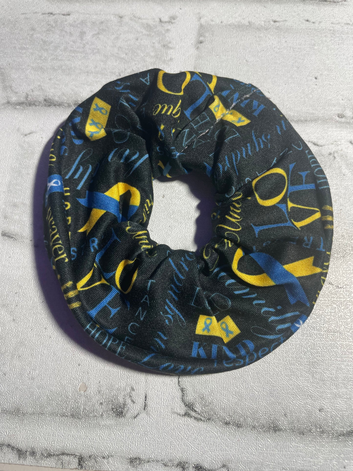 Down’s syndrome scrunchies💜