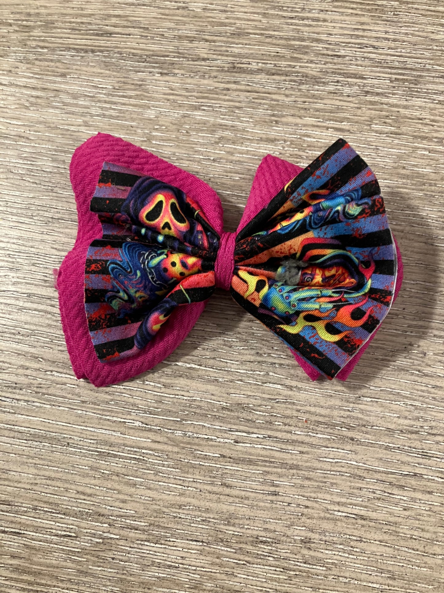 Neon horror guys clip bows