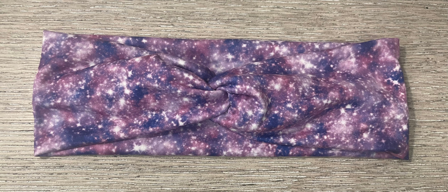 Purple galaxy adult headbands💚