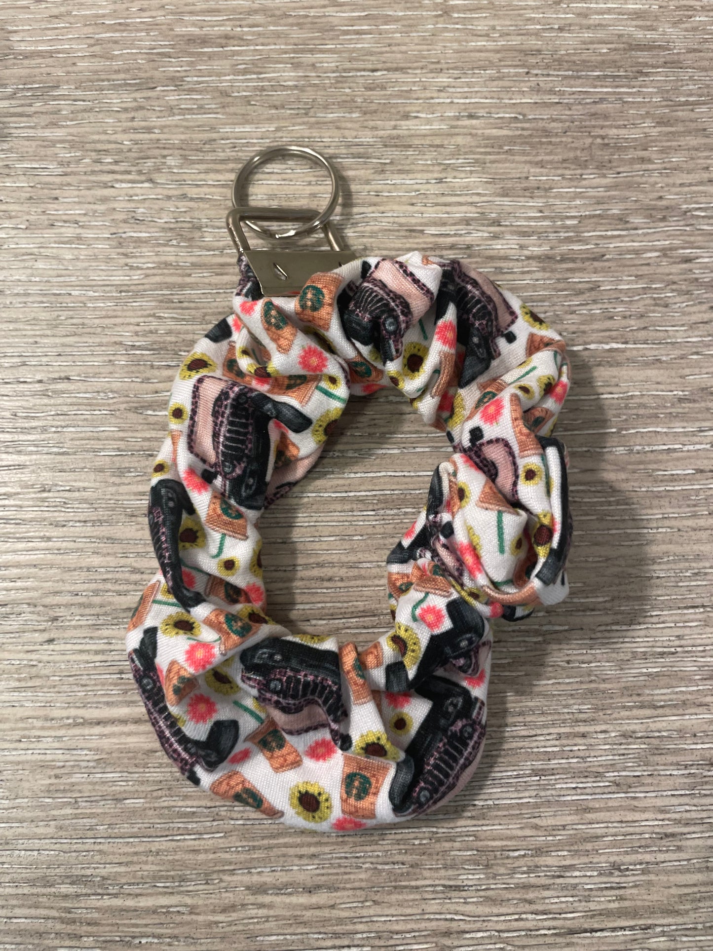 Offroad and coffee Scrunchie keychains