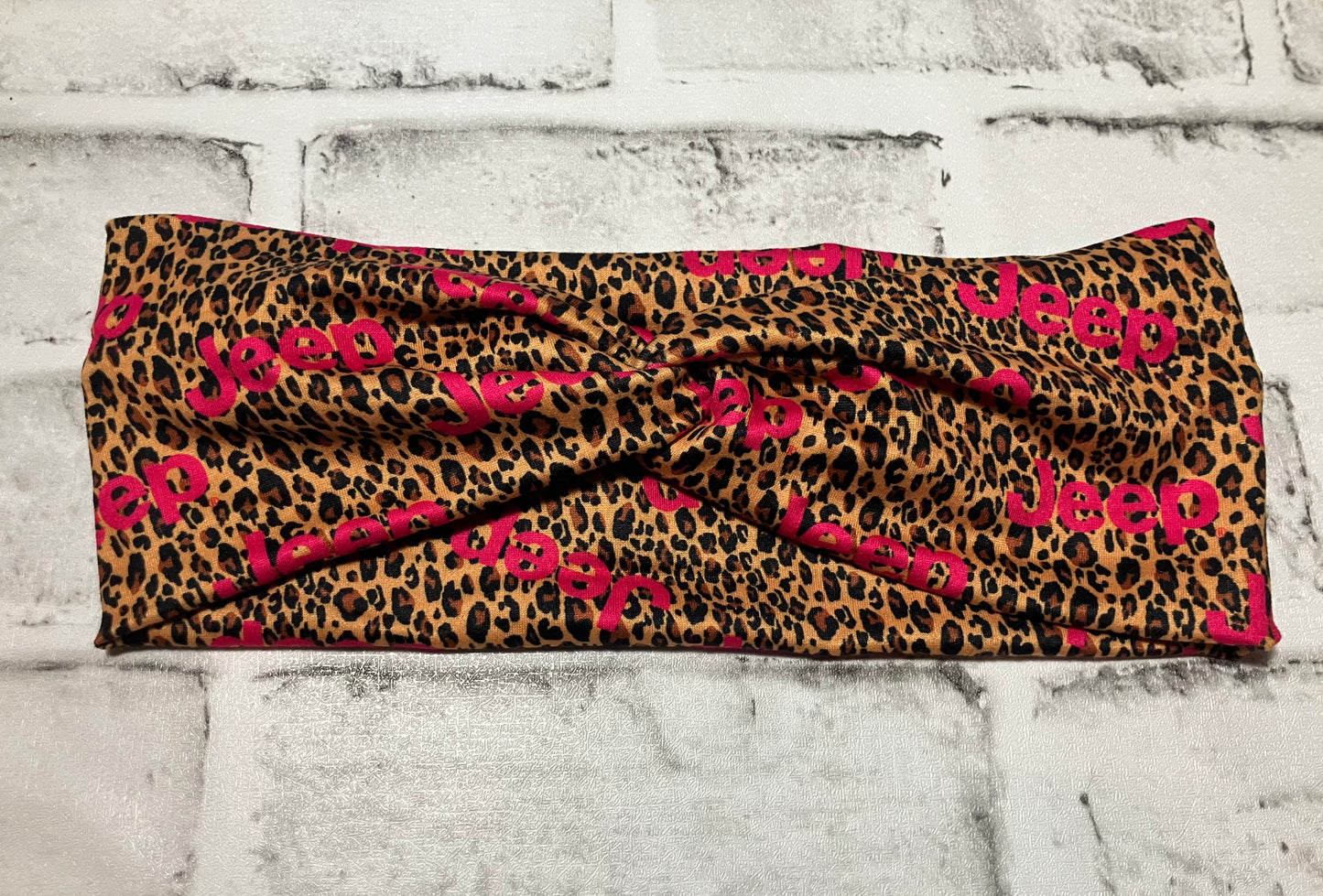 Leopard pink off-road child headbands