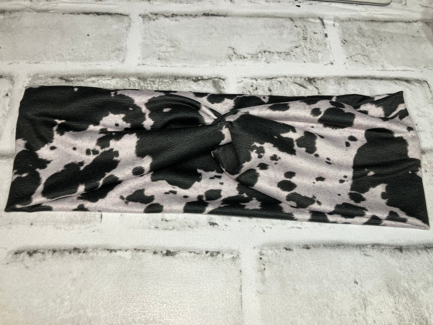 Black cow adult headbands