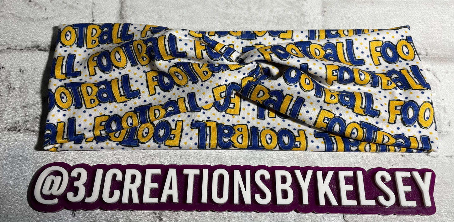 Blue and gold football child💛