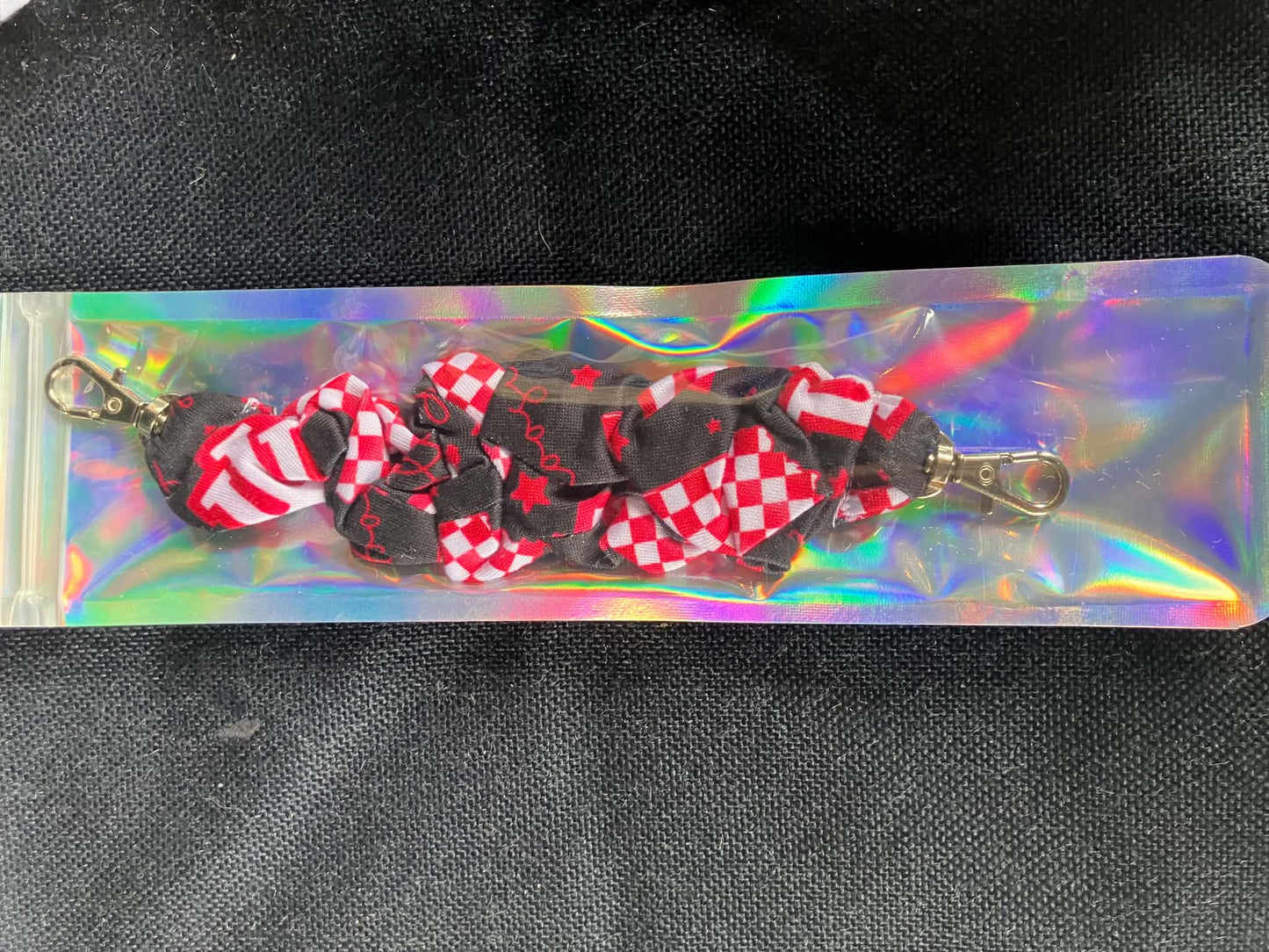 Indiana black scrunchie phone holder