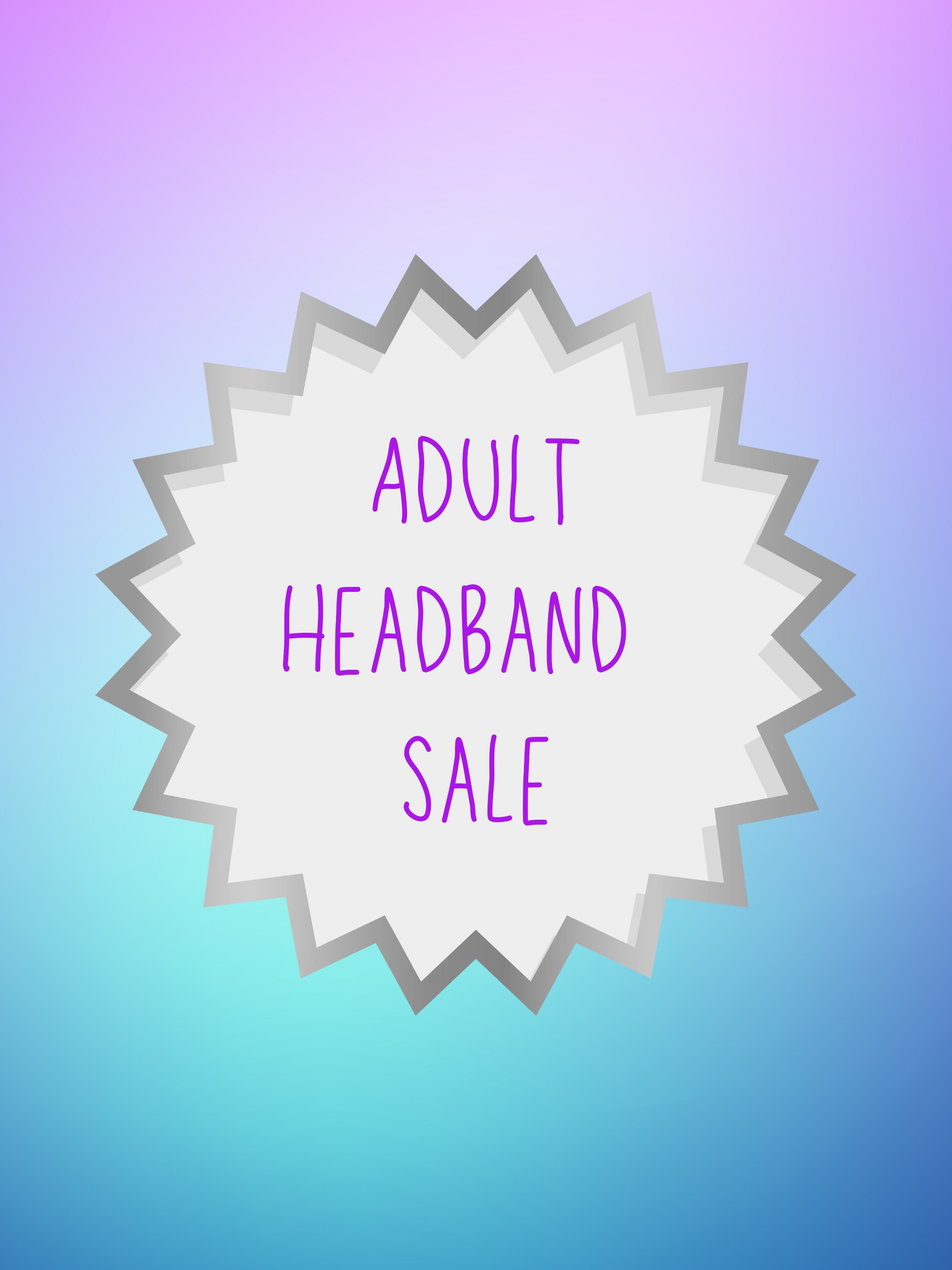 Adult Headband Sale