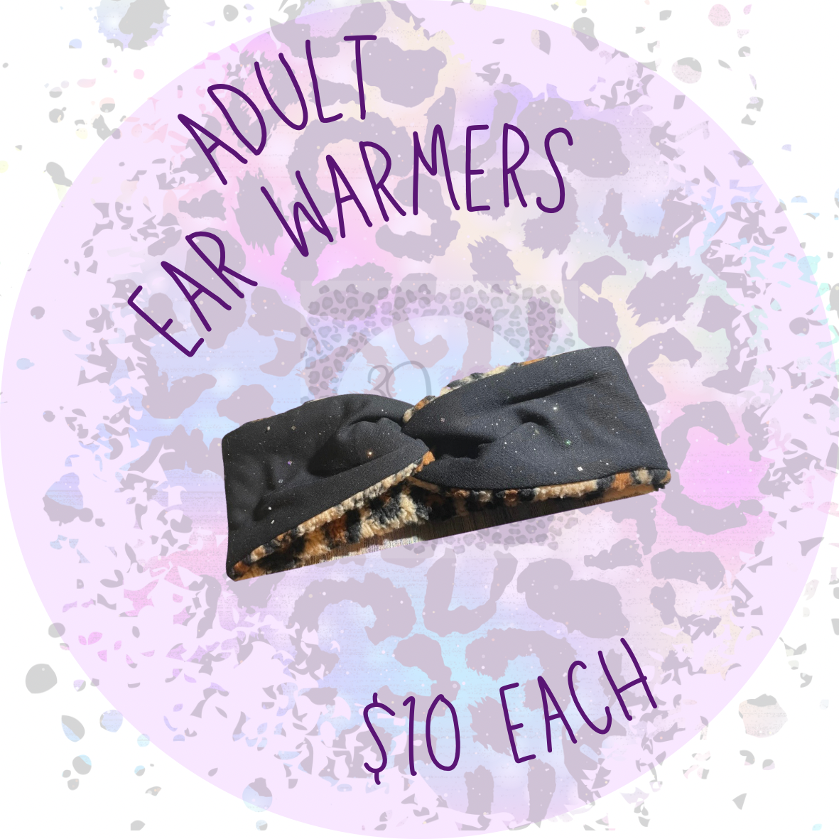 Adult size ear warmers