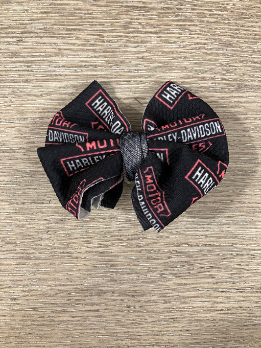 Black pink HD clip bow