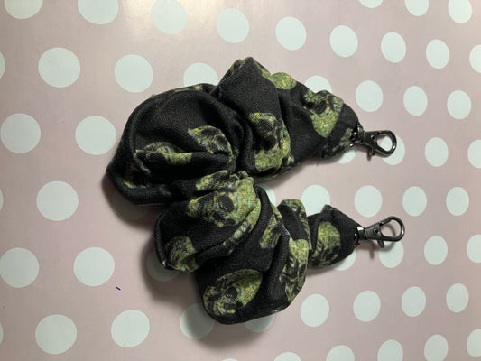 Glitter skull scrunchie phone holders