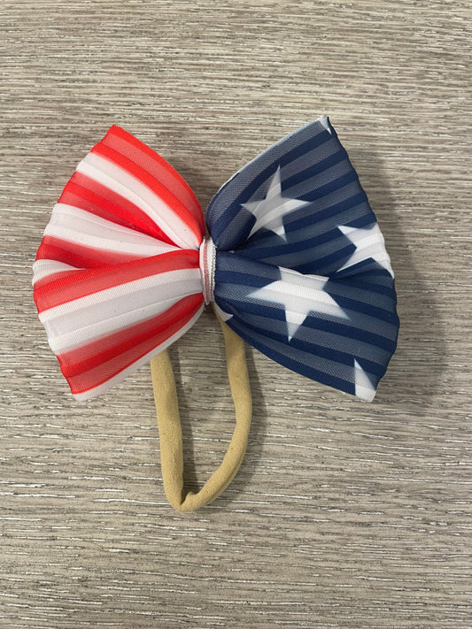 American flag nylon bows