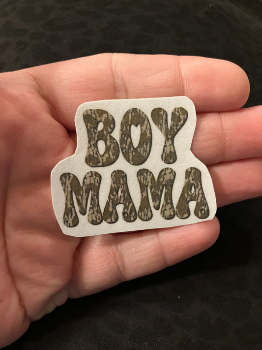 Boy mama camo stickers