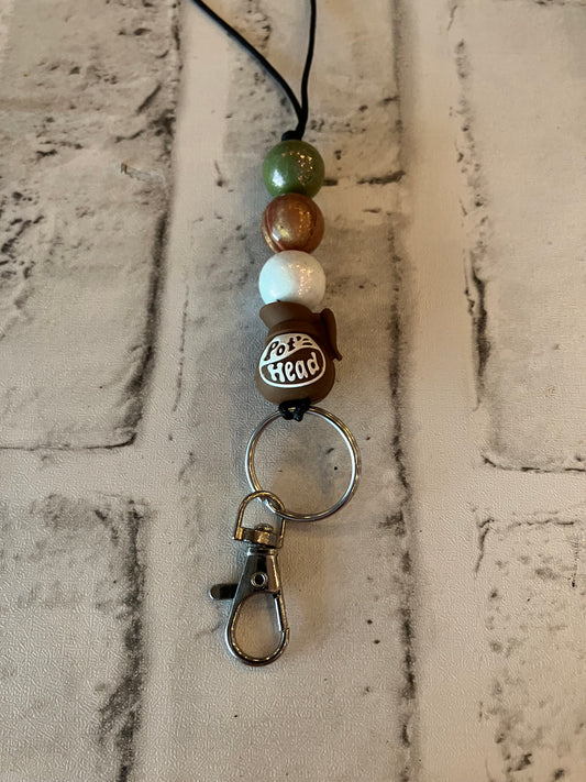 Pot head coffee lanyard