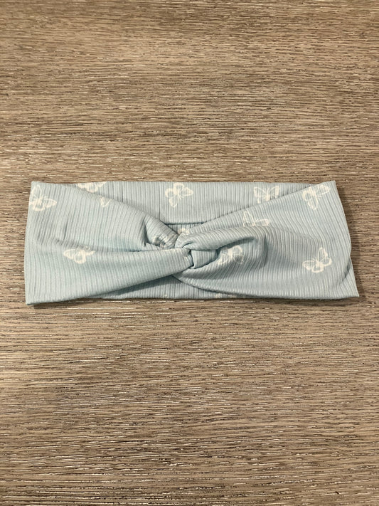 Blue butterfly adult ear warmer