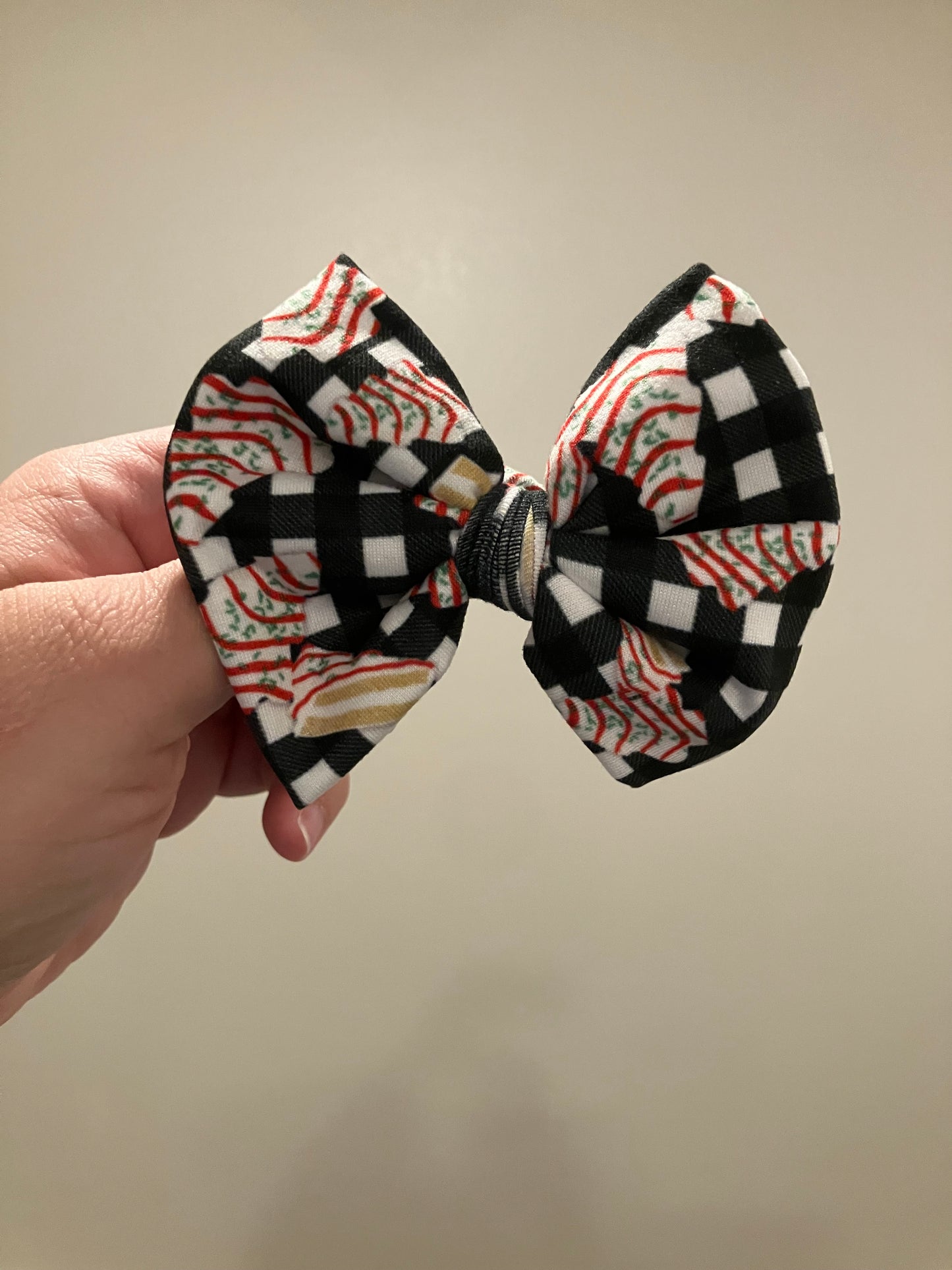Christmas tree cake clip bows