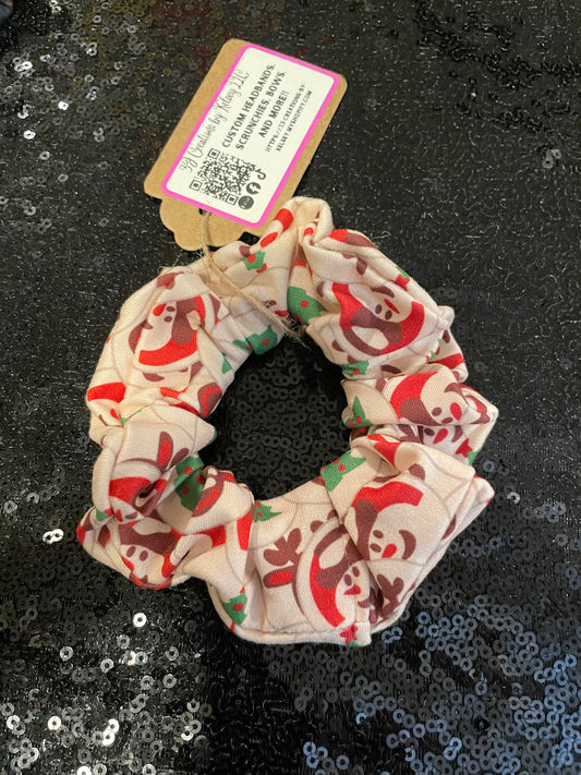 Sugar cookies snowman scrunchies