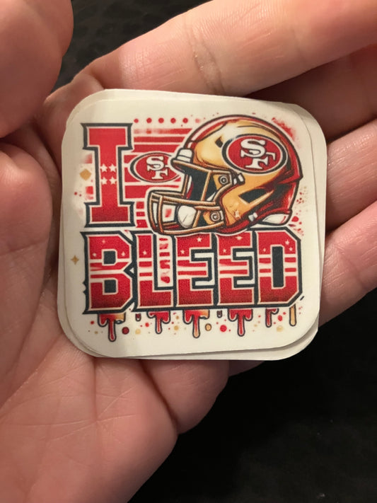I bleed SF stickers