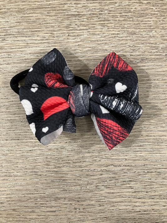 Chalkboard hearts nylon bows