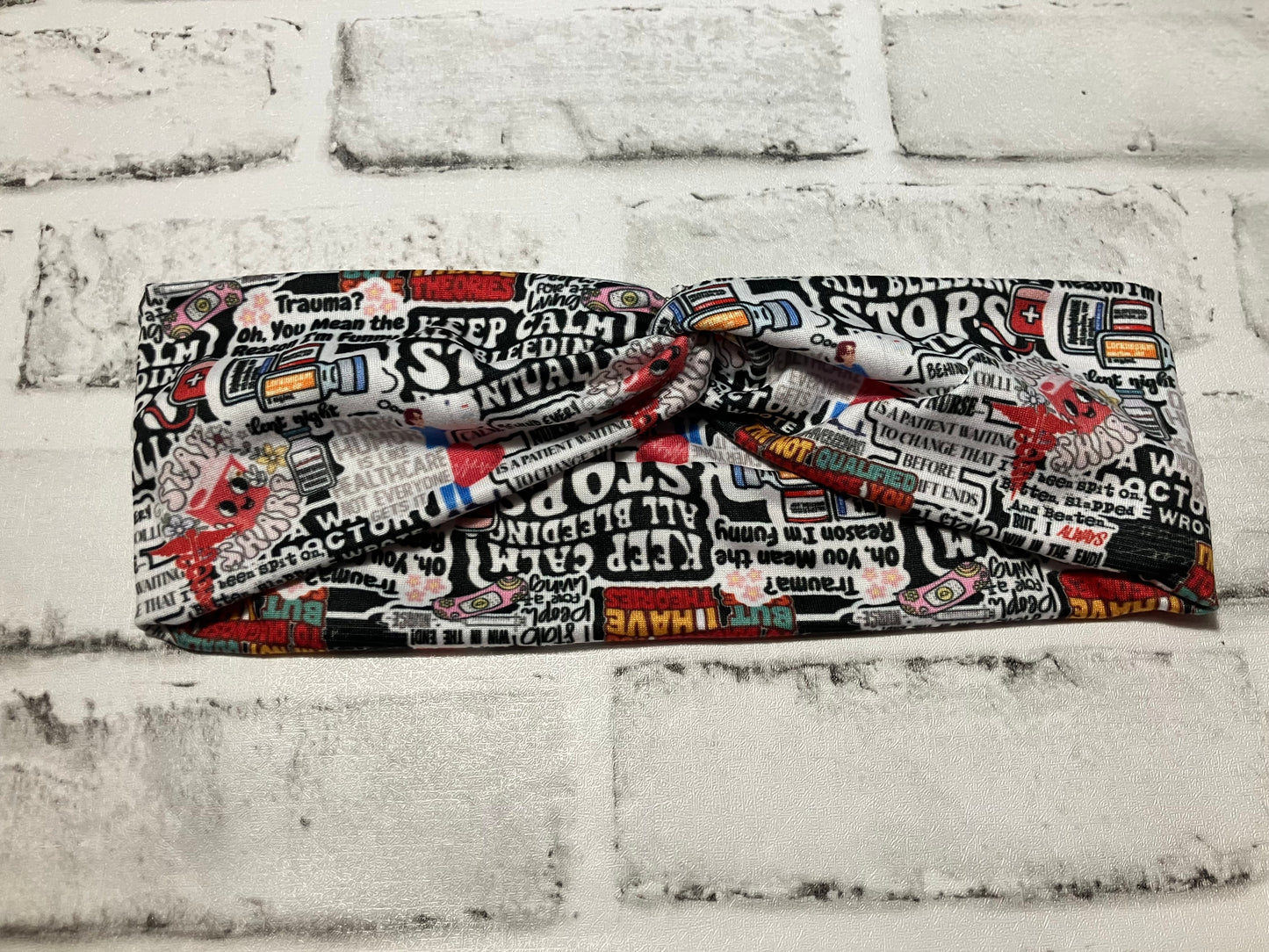 Dark humor healthcare adult headbands